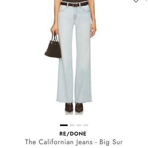 Re/Done Light Blue Flare Jeans